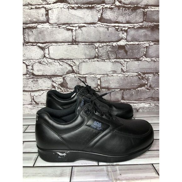 SAS Tripad Comfort Time Out Black Leather Lace Up Walking Sneakers Women Sz 8.5W - Picture 15 of 16